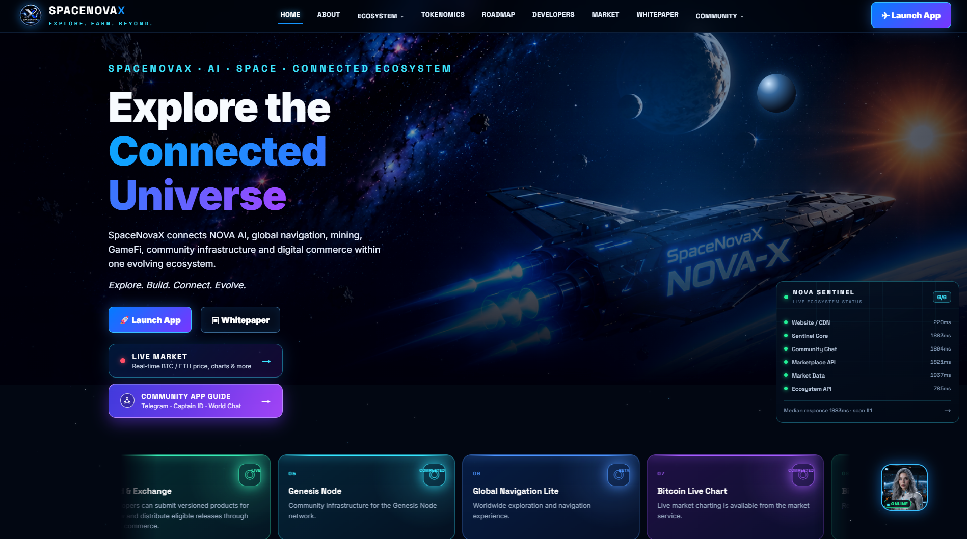 SpaceNovaX screenshot