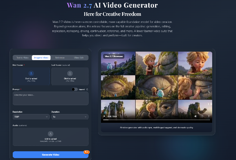 JXP Wan 2.7 AI screenshot