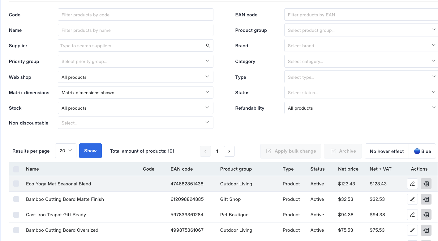 Pointofsale.net screenshot
