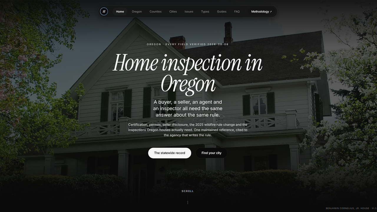 Oregon Home Inspection Guide screenshot