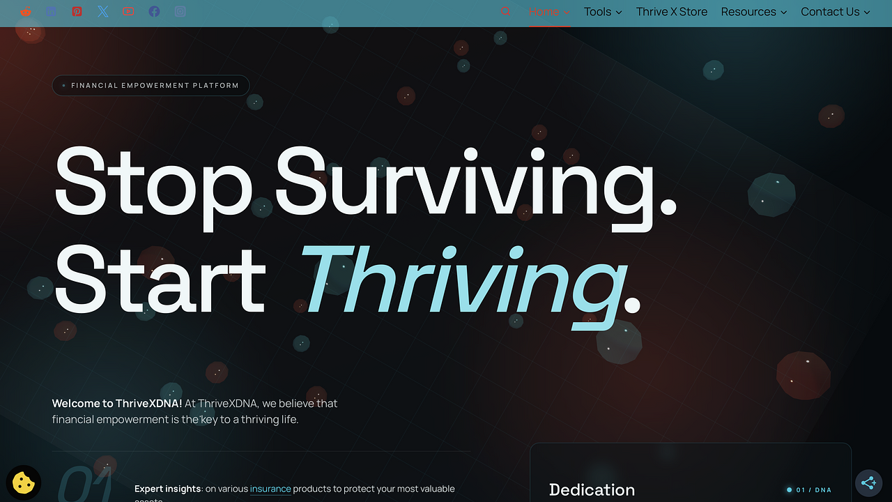 ThriveXDNA screenshot