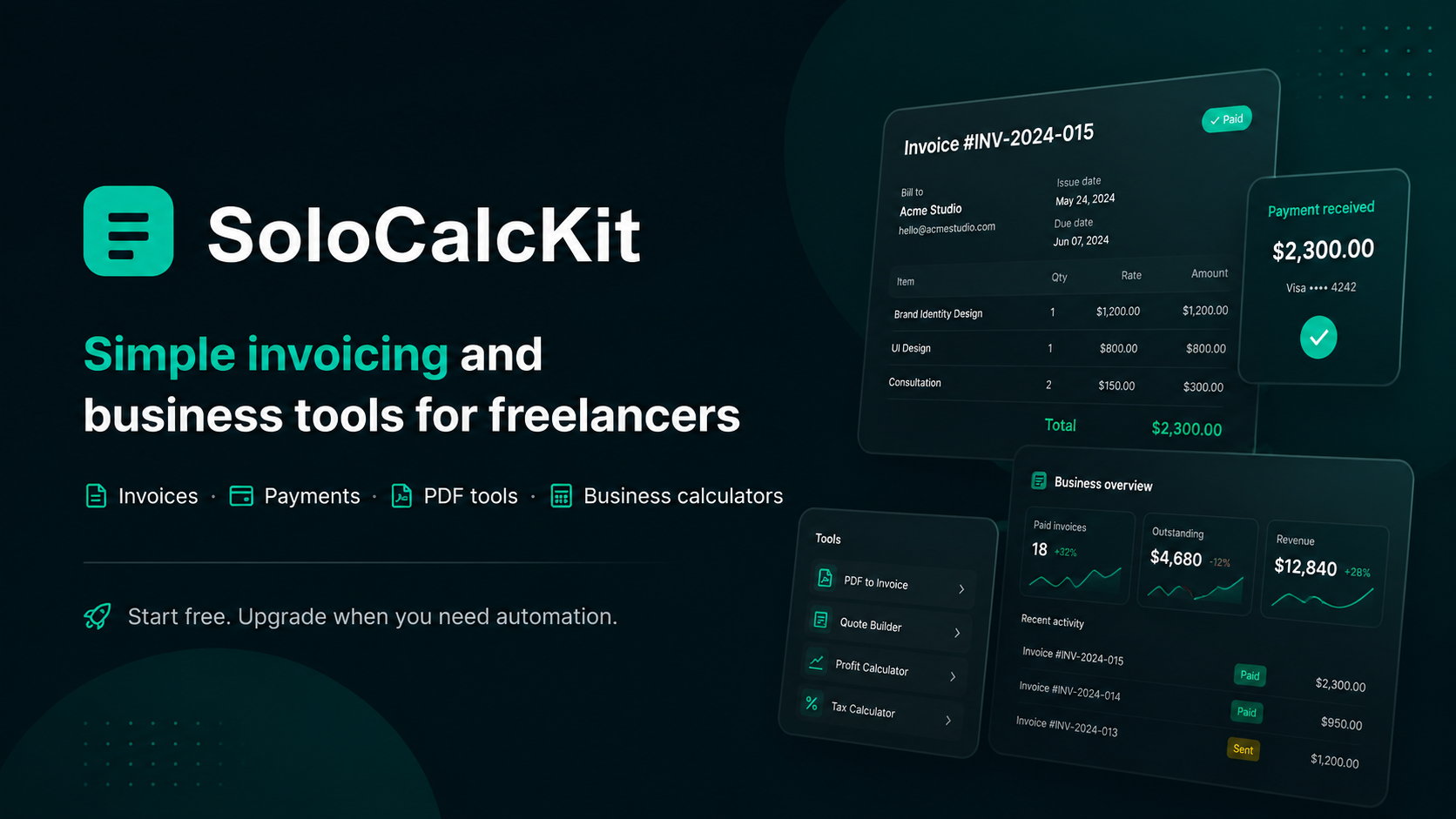 SoloCalcKit screenshot